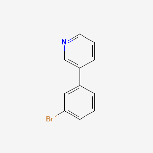 3-(3-Bromophenyl)pyridine chemical structure (CAS 4422-32-6)