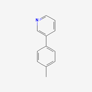 3-(p-Tolyl)pyridine chemical structure (CAS 4423-09-0)