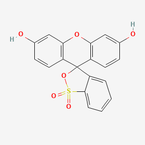 3',6'-Dihydroxyspiro[benzo[c][1,2]oxathiole-3,9'-xanthene] 1,1-dioxide chemical structure (CAS 4424-03-7)