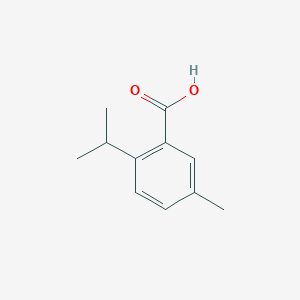 2-Isopropyl-5-methylbenzoic acid chemical structure (CAS 4424-25-3)