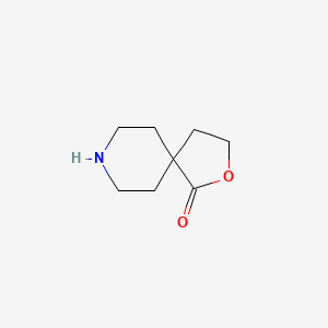 2-Oxa-8-azaspiro[4.5]decan-1-one chemical structure (CAS 4427-25-2)