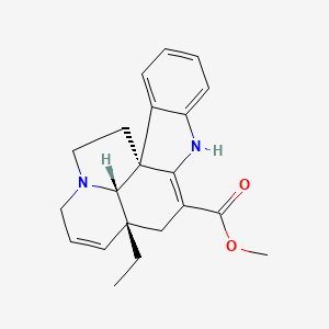 Methyl (3aR,3a1S,10bR)-3a-ethyl-3a,3a1,4,6,11,12-hexahydro-1H-indolizino[8,1-cd]carbazole-5-carboxylate chemical structure (CAS 4429-63-4)