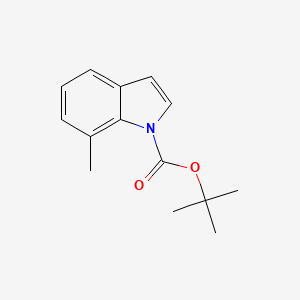 tert-Butyl 7-methyl-1H-indole-1-carboxylate chemical structure (CAS 442910-62-5)