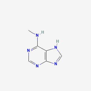 N-Methyl-7H-purin-6-amine chemical structure (CAS 443-72-1)