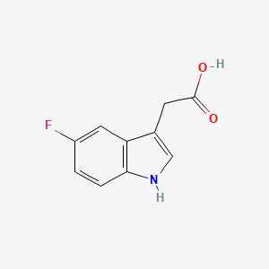 5-Fluoroindole-3-acetic acid chemical structure (CAS 443-73-2)