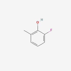 2-Fluoro-6-methylphenol chemical structure (CAS 443-90-3)