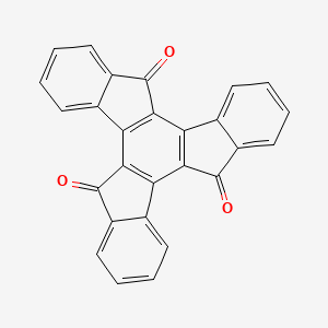 5H-Tribenzo[a,f,k]trindene-5,10,15-trione chemical structure (CAS 4430-15-3)
