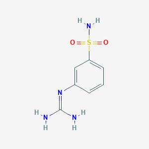 N-(3-Sulfamoylphenyl)guanidine chemical structure (CAS 4431-64-5)
