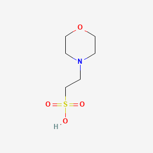 2-Morpholinoethanesulfonic acid chemical structure (CAS 4432-31-9)