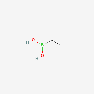 Ethylboronic acid chemical structure (CAS 4433-63-0)