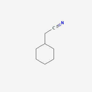2-Cyclohexylacetonitrile chemical structure (CAS 4435-14-7)