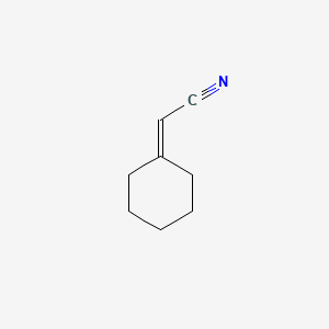 2-Cyclohexylideneacetonitrile chemical structure (CAS 4435-18-1)