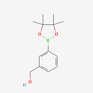 (3-(4,4,5,5-Tetramethyl-1,3,2-dioxaborolan-2-yl)phenyl)methanol chemical structure (CAS 443776-76-9)