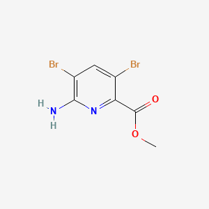 Methyl 6-amino-3,5-dibromopicolinate chemical structure (CAS 443956-21-6)