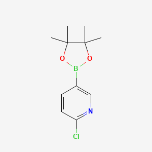 2-Chloro-5-(4,4,5,5-tetramethyl-1,3,2-dioxaborolan-2-yl)pyridine chemical structure (CAS 444120-94-9)