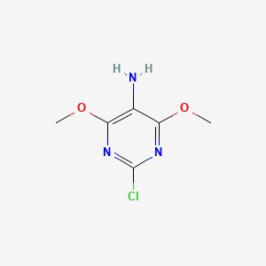 2-Chloro-4,6-dimethoxypyrimidin-5-amine chemical structure (CAS 444151-94-4)