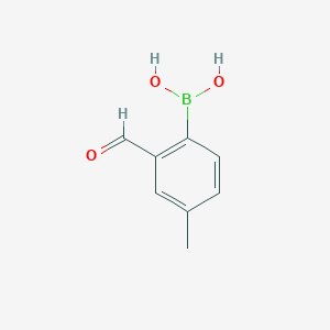 (2-Formyl-4-methylphenyl)boronic acid chemical structure (CAS 444188-28-7)