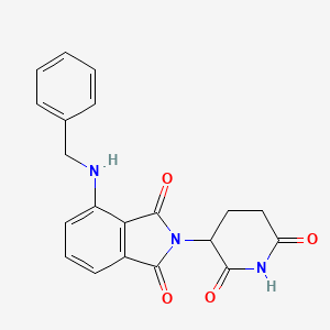 4-(Benzylamino)-2-(2,6-dioxopiperidin-3-yl)isoindoline-1,3-dione chemical structure (CAS 444287-56-3)