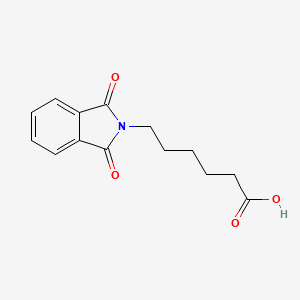 6-(1,3-Dioxoisoindolin-2-yl)hexanoic acid chemical structure (CAS 4443-26-9)