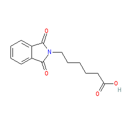 6-(1,3-Dioxoisoindolin-2-yl)hexanoic acid chemical structure (CAS 4443-26-9)