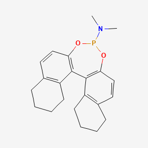 (R)-N,N-Dimethyl-8,9,10,11,12,13,14,15-octahydrodinaphtho[2,1-d:1',2'-f][1,3,2]dioxaphosphepin-4-amine chemical structure (CAS 444311-00-6)