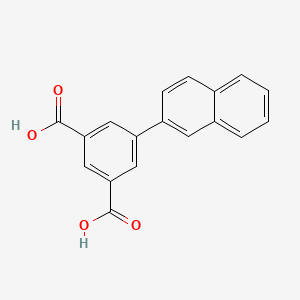 5-(Naphthalen-2-yl)isophthalic acid chemical structure (CAS 444343-41-3)
