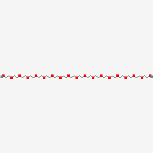 3,6,9,12,15,18,21,24,27,30,33,36,39,42,45,48,51-Heptadecaoxatripentacontane-1,53-diol chemical structure (CAS 4445-03-8)
