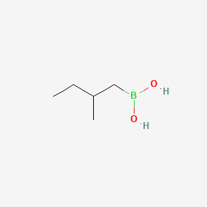 (2-Methylbutyl)boronic acid chemical structure (CAS 444885-09-0)