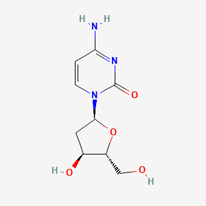 4-Amino-1-((2S,4S,5R)-4-hydroxy-5-(hydroxymethyl)tetrahydrofuran-2-yl)pyrimidin-2(1H)-one chemical structure (CAS 4449-40-5)