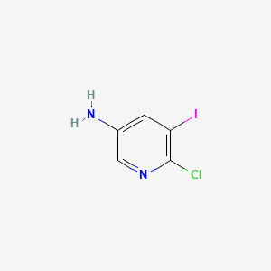 6-Chloro-5-iodopyridin-3-amine chemical structure (CAS 444902-32-3)
