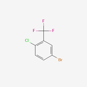 4-Bromo-1-chloro-2-(trifluoromethyl)benzene chemical structure (CAS 445-01-2)