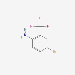 4-Bromo-2-(trifluoromethyl)aniline chemical structure (CAS 445-02-3)