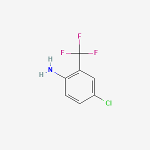 4-Chloro-2-(trifluoromethyl)aniline chemical structure (CAS 445-03-4)