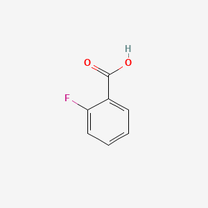 2-Fluorobenzoic acid chemical structure (CAS 445-29-4)