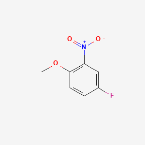 4-Fluoro-1-methoxy-2-nitrobenzene chemical structure (CAS 445-83-0)