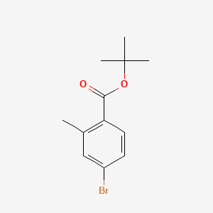 tert-Butyl 4-bromo-2-methylbenzoate chemical structure (CAS 445003-37-2)