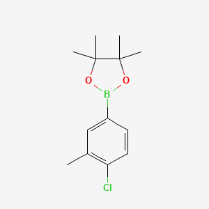 2-(4-Chloro-3-methylphenyl)-4,4,5,5-tetramethyl-1,3,2-dioxaborolane chemical structure (CAS 445303-11-7)