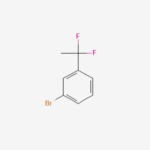 1-Bromo-3-(1,1-difluoroethyl)benzene chemical structure (CAS 445303-70-8)