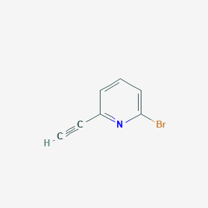 2-Bromo-6-ethynylpyridine chemical structure (CAS 445468-63-3)