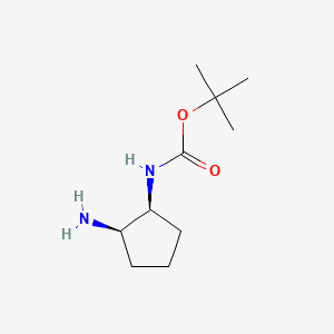(1S,2R)-2-Amino-1-(Boc-amino)cyclopentane chemical structure (CAS 445479-01-6)
