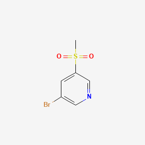 3-Bromo-5-(methylsulfonyl)pyridine chemical structure (CAS 445491-71-4)