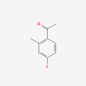 1-(4-Fluoro-2-methylphenyl)ethanone chemical structure (CAS 446-29-7)