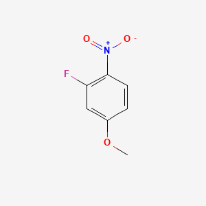 3-Fluoro-4-nitroanisole chemical structure (CAS 446-38-8)