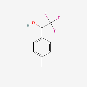 2,2,2-Trifluoro-1-(p-tolyl)ethanol chemical structure (CAS 446-65-1)