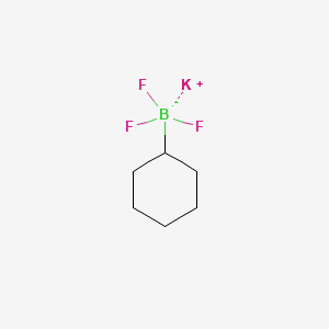 Potassium cyclohexyltrifluoroborate chemical structure (CAS 446065-11-8)