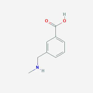 3-((Methylamino)methyl)benzoic acid chemical structure (CAS 446263-91-8)