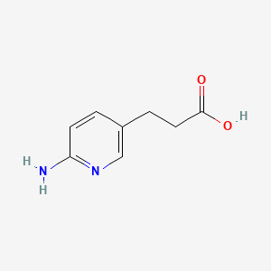 3-(6-Aminopyridin-3-yl)propanoic acid chemical structure (CAS 446263-96-3)