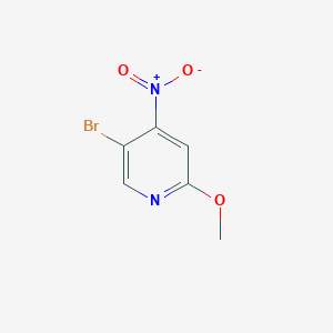 5-Bromo-2-methoxy-4-nitropyridine chemical structure (CAS 446284-18-0)