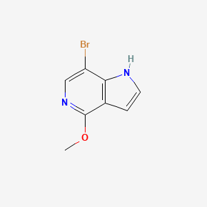 7-Bromo-4-methoxy-1H-pyrrolo[3,2-c]pyridine chemical structure (CAS 446284-60-2)