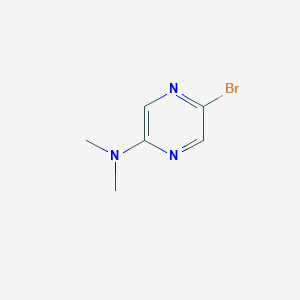 5-Bromo-N,N-dimethylpyrazin-2-amine chemical structure (CAS 446286-94-8)